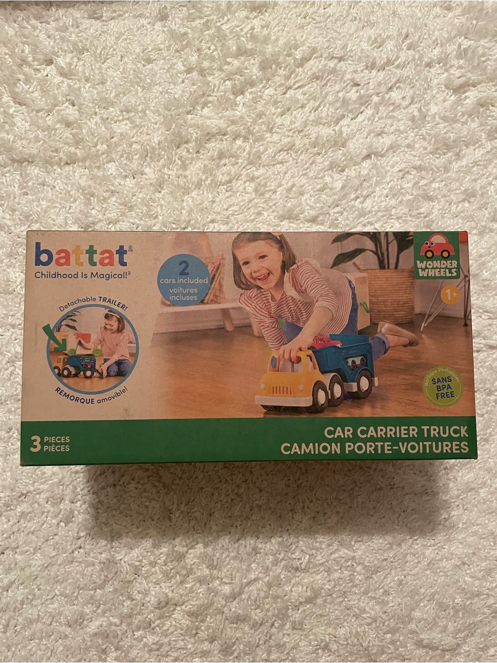 Battat Wonder Wheels Car Carrier Truck with 2 toy cars Brand New in Box